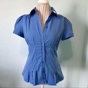 Beautiful Button Up Blouse Size Med